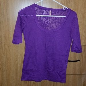 Rue21 large purple burnout shirt